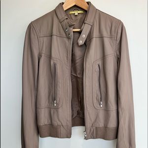 Gianni Bini leather bomber jacket